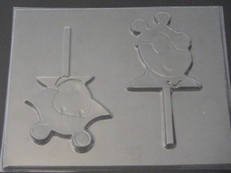 363sp Arthur and Sister Chocolate Candy Lollipop Mold